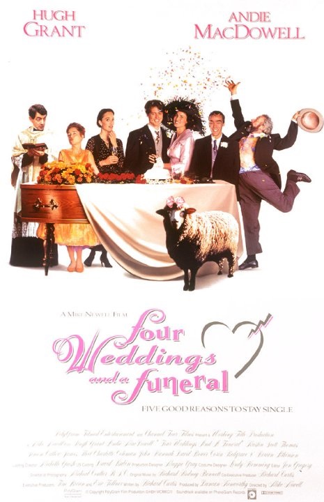 Cztery wesela i pogrzeb / Four Weddings and a Funeral (1994) PL.BRRip.480p.XviD.AC3-LTN / Lektor PL