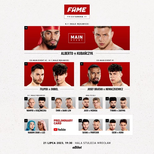 Fame MMA Friday Arena 1 (21.07.2023) / Komentarz PL